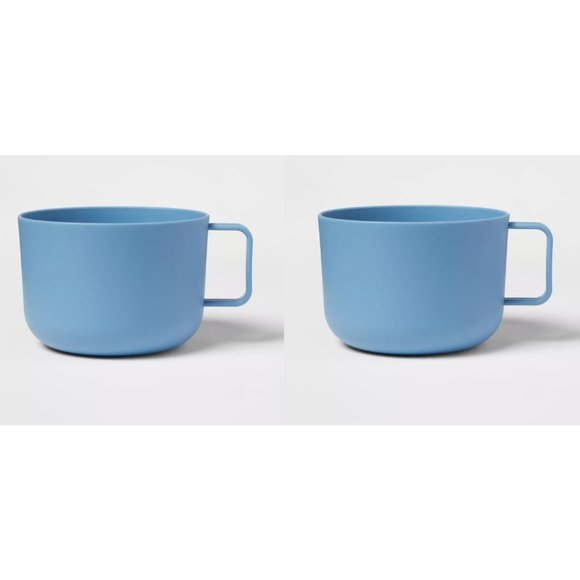 Room Essentials Dining Room Essentials 2ct Blue Plastic